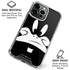 Looney Tunes Daffy Duck Plain Black and White iPhone 16 Pro Clear Case